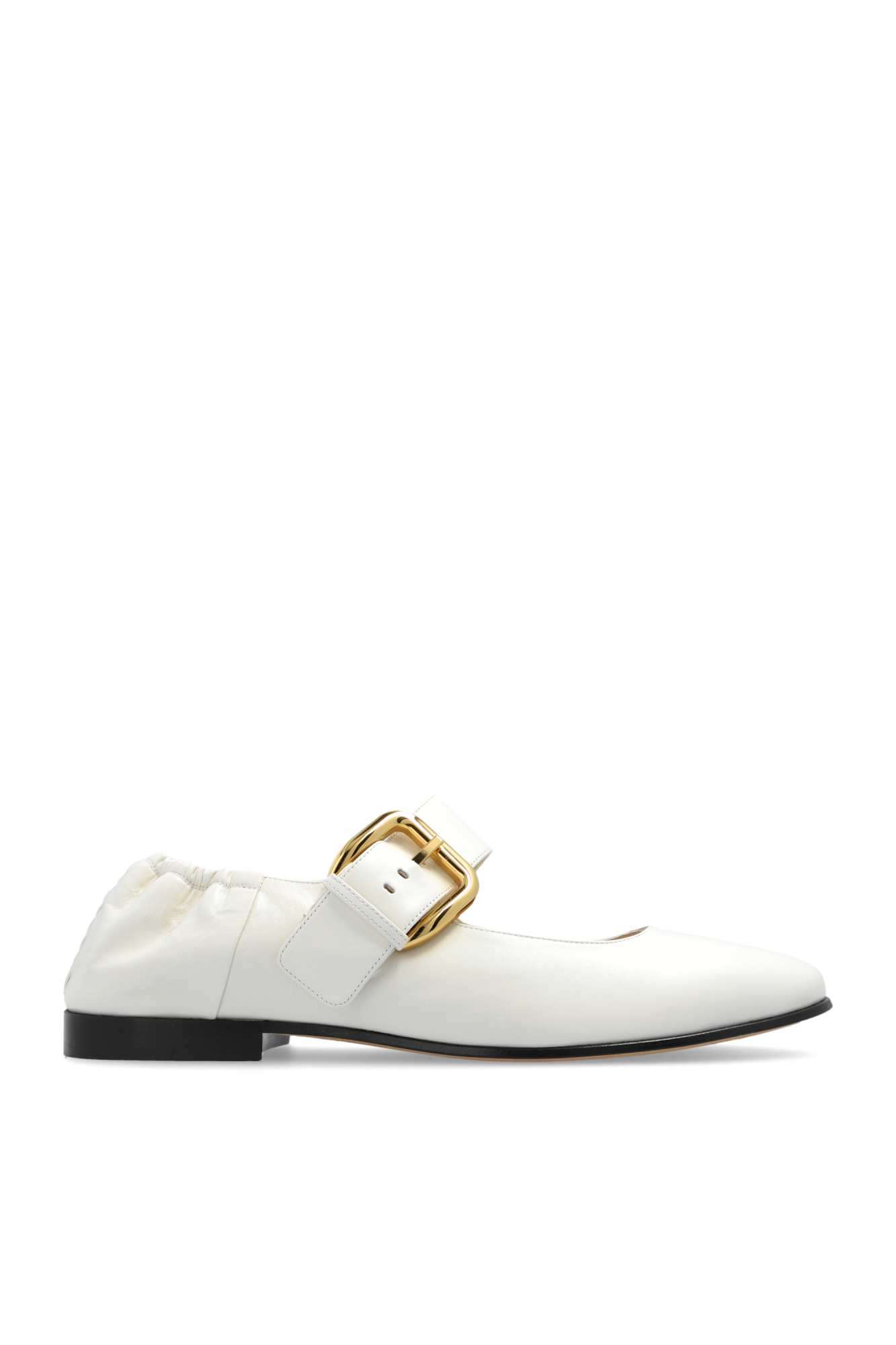 Bottega Venetta Intrecciato Weave Leather Cap Toe Ballet